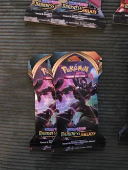 8x Pokemon Sword & Shield Darkness Ablazed Sleeved Booster Pack 820650807138 - Image 2