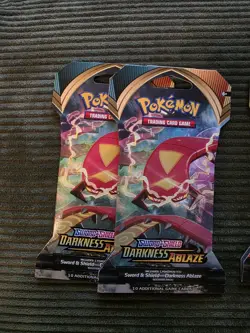 8x Pokemon Sword & Shield Darkness Ablazed Sleeved Booster Pack 820650807138 - Image 3