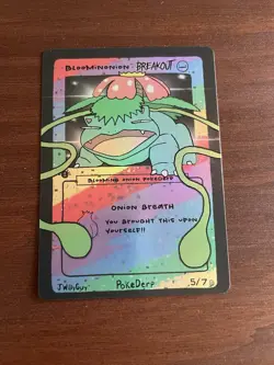 BREAKOUT 1st Edition Pokederp Holo Bloominonion Venusaur 5/7 - Pokemon Fan Art - Image 1