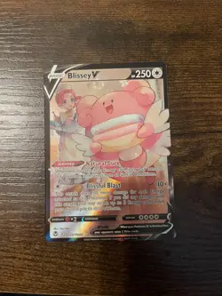 Pokemon TCG Blissey V SWSH12: Silver Tempest Trainer Gallery TG22/TG30 Holo... - Image 2