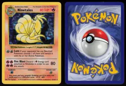 Ninetales 12/102 SHADOWLESS Holo Rare Base Set Pokemon - Image 3