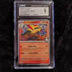 Pokemon Ethan's Typhlosion 034/182 Destined Rivals Prerelease Promo Holo CGC 9 - Image 1