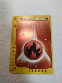 [NM-] Fire Energy e Series Holo McDonalds Promo Japanese Pokemon Card 7085 - Image 1