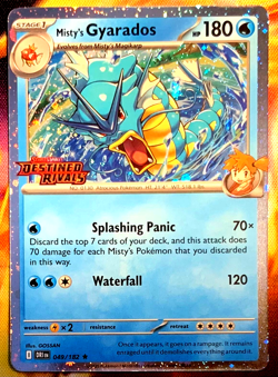 Pokemon Destined Rivals Misty's Gyarados Stamped Promo 49 /182 - Image 1