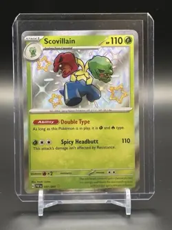 Scovillain 107/091 Pokemon Paldean Fates Shiny Rare NM - Image 1