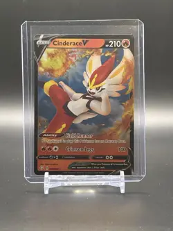 Holo Cinderace V 018/072 Ultra Rare Shining Fates Pokemon TCG - Image 1