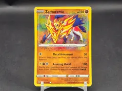 2020 Pokemon Sword & Shield Vivid Voltage #102 Zamazenta Amazing Rare - Image 1