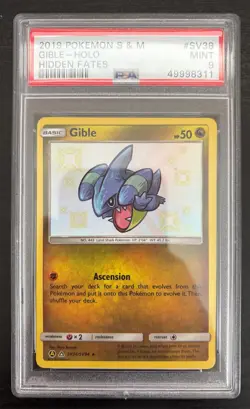 Gible SV38/SV94 PSA 9 Mint - Hidden Fates Shiny Vault - Pokemon TCG - Image 1