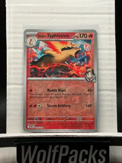 Pokemon SV10: Destined Rivals - Ethan's Typhlosion 034/182 Rare Reverse Holo - Image 1