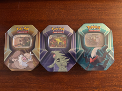 Pokemon Tyranitar Slaking Darkrai Triple Whammy Tin Set of 3 New Factory Sealed - Image 1