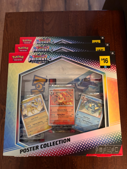 Pokemon TCG Prismatic Evolutions Poster Collection Brand New Sealed Lot of 3 - Image 1