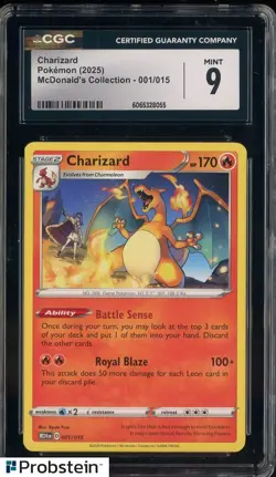 2025 Pokemon McDonald's Collection M24EN #001/015 Charizard CGC 10 GEM MINT - Image 1