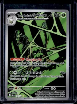 2025 Pokemon Destined Rivals Team Rocket's Spidops #187/182 - Image 1