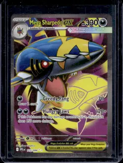 2025 Pokemon Phantasmal Flames Mega Sharpedo ex Ultra Rare #113/094 - Image 1
