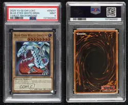Blue-Eyes White Dragon YuGiOh Legendary Collection Kaiba Reprint PSA 9 MINT - Image 3