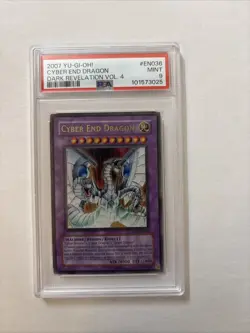 Cyber End Dragon PSA 9 - DR04-EN036 Ultra Rare Dark Revelation 4 Yugioh Pop 14 - Image 1