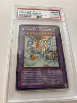 Cyber End Dragon PSA 9 - DR04-EN036 Ultra Rare Dark Revelation 4 Yugioh Pop 14 - Image 2