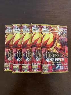 One Piece The Best Vol. 2 PRB-02 Five 5 Premium Booster Packs Lot English C - Image 1