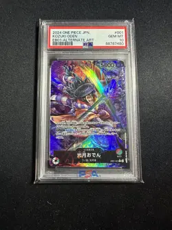 PSA 10 Kozuki Oden EB01-001 Leader ALT ART Parallel 2024 ONE PIECE Japanese - Image 1