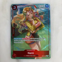 One Piece TCG Gear 5 Starter Deck Nami ST21-009 Alt Art English B - Image 1