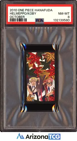 One Piece 2010 Helmeppo/Koby October One Piece Hanafuda NM-MT PSA 8 - Image 1