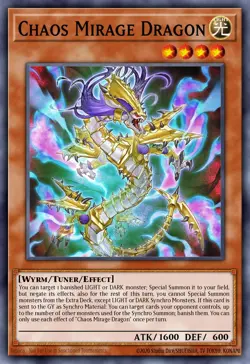 Chaos Mirage Dragon - PHHY-EN013 Super Rare | Yu-Gi-Oh! Card - Image 1