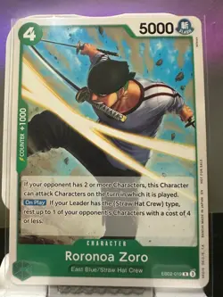 One Piece Card Game - Roronoa Zoro (Tournament Pack 2025 Vol. 3) EB02-019 R - NM - Image 1