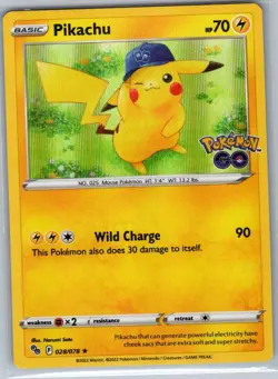 Pikachu 028/078 Holo Pokemon GO - Pokemon Card - NM - Image 1