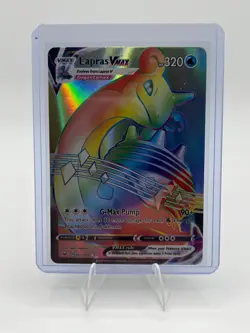 Pokemon TCG Lapras VMAX Full Art Secret Rare Holo Card 203/202 Sword & Shield - Image 1