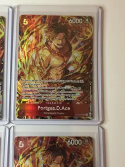 Portgas.D.Ace ST15-005 Illustration Box Vol. 5 Promo 4 Card Play Set Lot - Image 3