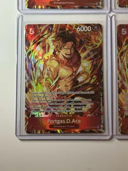Portgas.D.Ace ST15-005 Illustration Box Vol. 5 Promo 4 Card Play Set Lot - Image 4