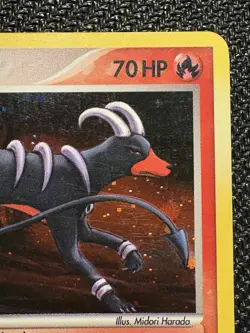Pokemon TCG Houndoom EX Unseen Forces Holo Card 7/115 Rare - Image 3