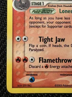 Pokemon TCG Houndoom EX Unseen Forces Holo Card 7/115 Rare - Image 5