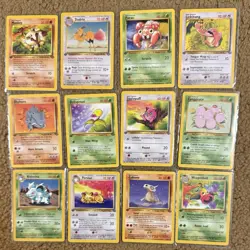Pokemon Cards Jungle Series Lot Of 12 1st Edition WOTC 1999-2000 Vintage - Image 1