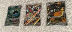 Destined Rivals Hits - 3 Illustration Rare Cards Clamperl Rotom & Raticate - Image 2