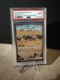Pokemon TCG Durant EX Surging Sparks Sir Card 236/191 PSA 8 - Image 1