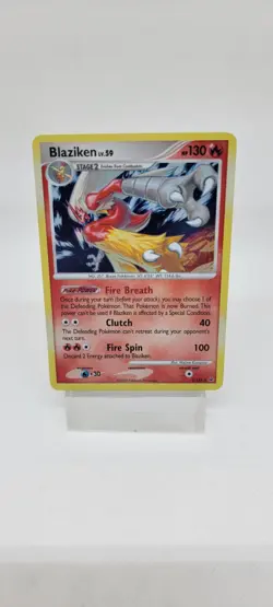 Blaziken 3/127 Holo Platinum Base Pokemon Card LP 2009 - Image 1