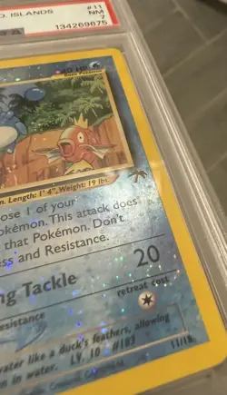 Pokemon Merrill Card Southern Islands 11/18 Reverse Holo! PSA 7! Swirls 💫💫 - Image 4
