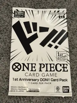 One Piece TCG 1st Anniversary DON!! Card Pack - Image 1