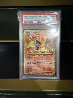 2021 PKM Japanese Promo Card Pack 25th Anniversary Edition Charizard #001 PSA 10 - Image 1