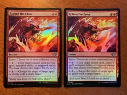 2x Return The Favor FOIL Lot MTG Outlaws Of Thunder Junction NM-M 142 - Image 1