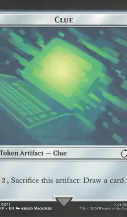 Alien // Clue Token 6 // 11 Magic: the gathering Fallout - Image 2