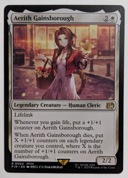 Aerith Gainsborough (0004) Final Fantasy FIN, Magic MtG, Aeris, Regular - NM! - Image 1