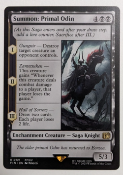 Summon: Primal Odin (0121) Final Fantasy FIN, Magic MtG, Regular - NM! - Image 1