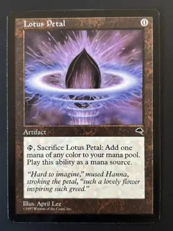 Magic The Gathering, Tempest, Lotus Petal, Artifact - Image 1
