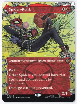 Spider-Punk (0210) (Borderless) R Marvel's Spider-Man 210 NM - Image 1