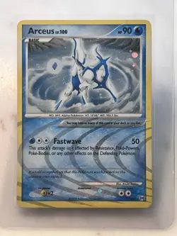 Pokemon TCG Arceus AR4 Platinum Holo Rare Card LP-NM Condition - Image 2