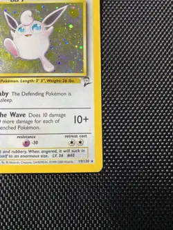 Wigglytuff 19/130 Swirl Base Set 2 Unlimited Holo Rare LP w/ Pokemon TCG - Image 4