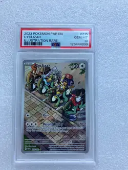 PSA 10 Cyclizar #215 Pokemon Paradox Rift - Image 1