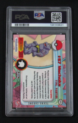 2000 Topps Chrome Pokemon T.V. #67 TEKNO MACHOKE PSA 6 EX-MT - Image 2